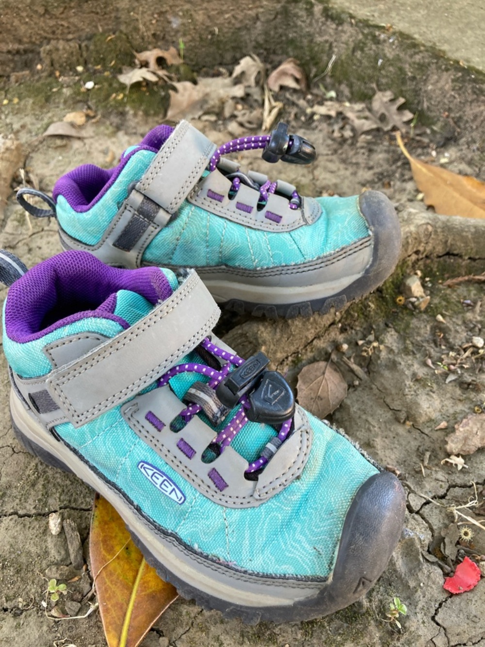 Keen Kids Teal & Purple Hiking Sneakers